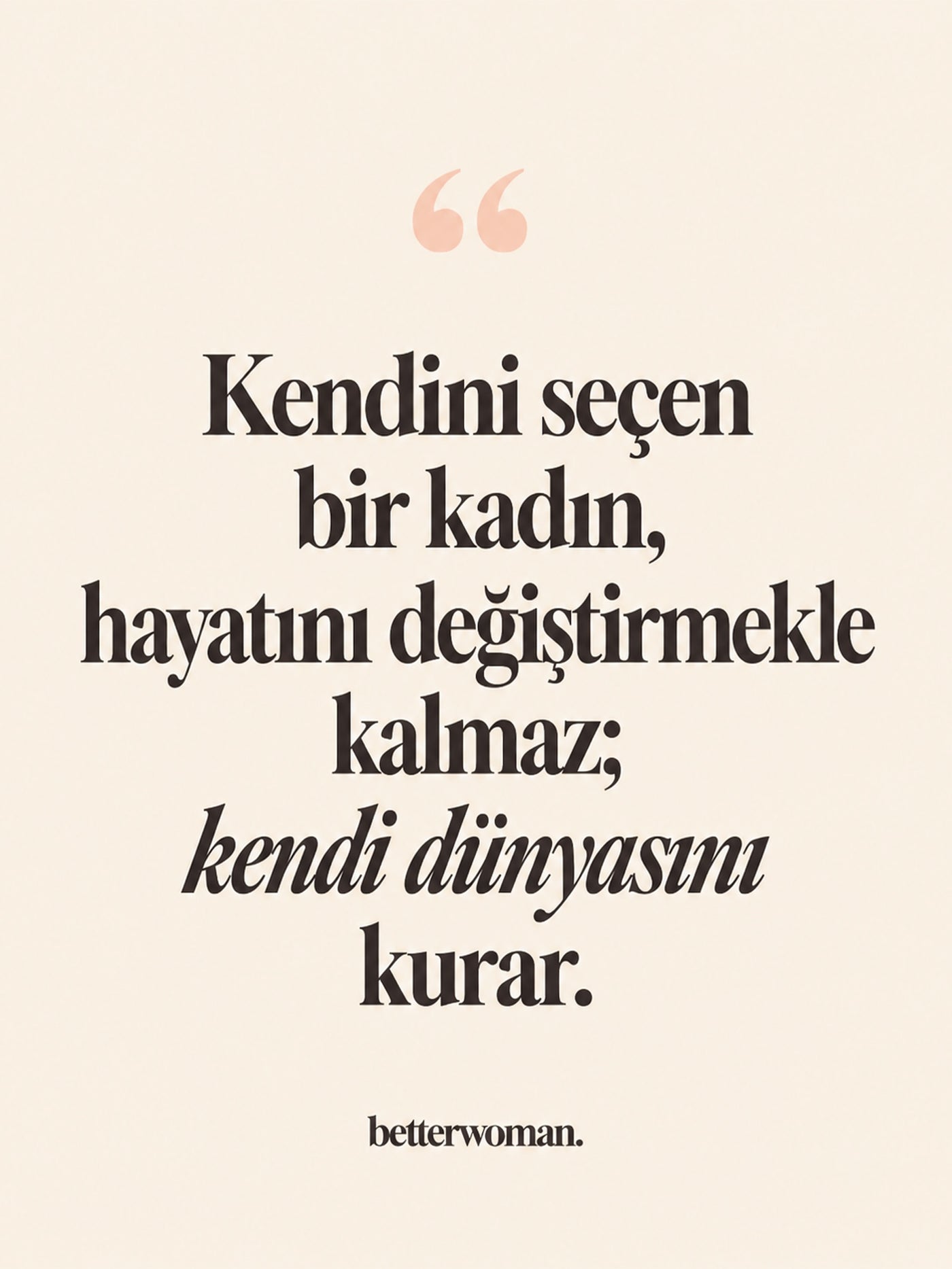 Betterwoman Instagram gönderisi